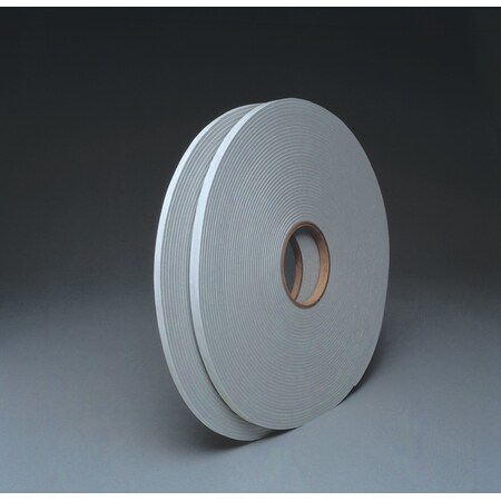 3M Venture Tape Vinyl Foam Tape 1718, Gray, 3/8 In X 75 Ft, 125 Mil 7010379941